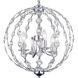 Esia 4 Light 19 inch Chrome Chandelier Ceiling Light