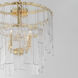Warren 4 Light 17.5 inch Gold Leaf Semi-Flush Mount Ceiling Light