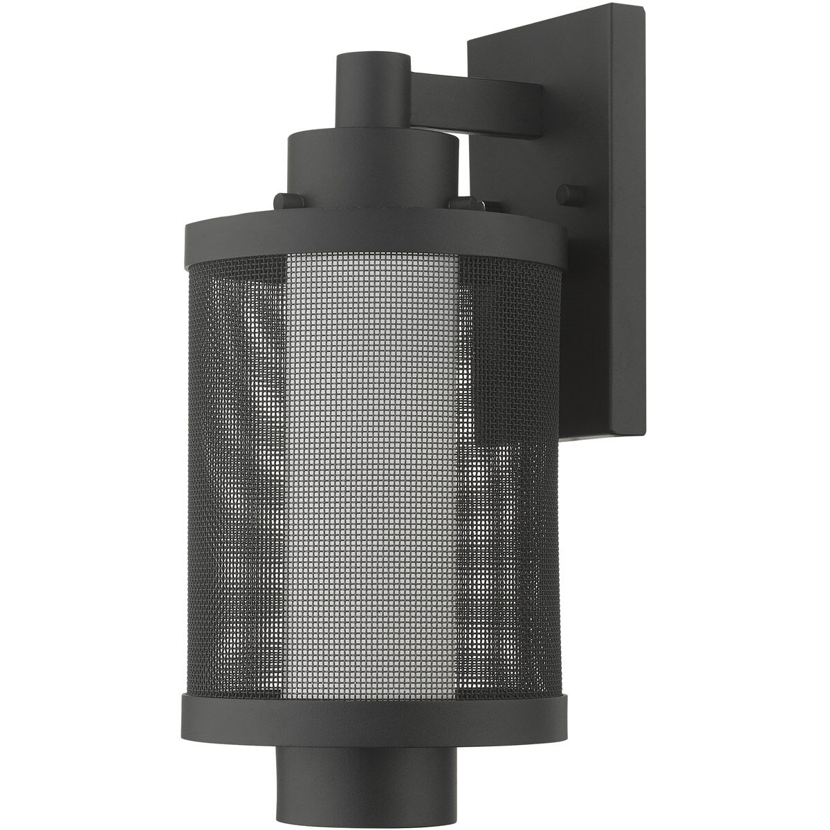 Nottingham 1 Light 15 inch Textured Black Outdoor Wall Lantern