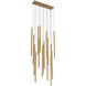 Filmore Ave. LED 11 inch Aged Brass Multi Port Pendant Ceiling Light