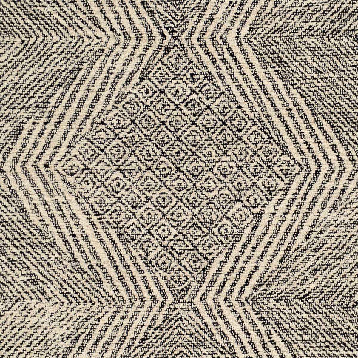 Maroc 120 X 96 inch Beige/Ivory/Black/Light Gray Rugs in 8 x 10, Rectangle