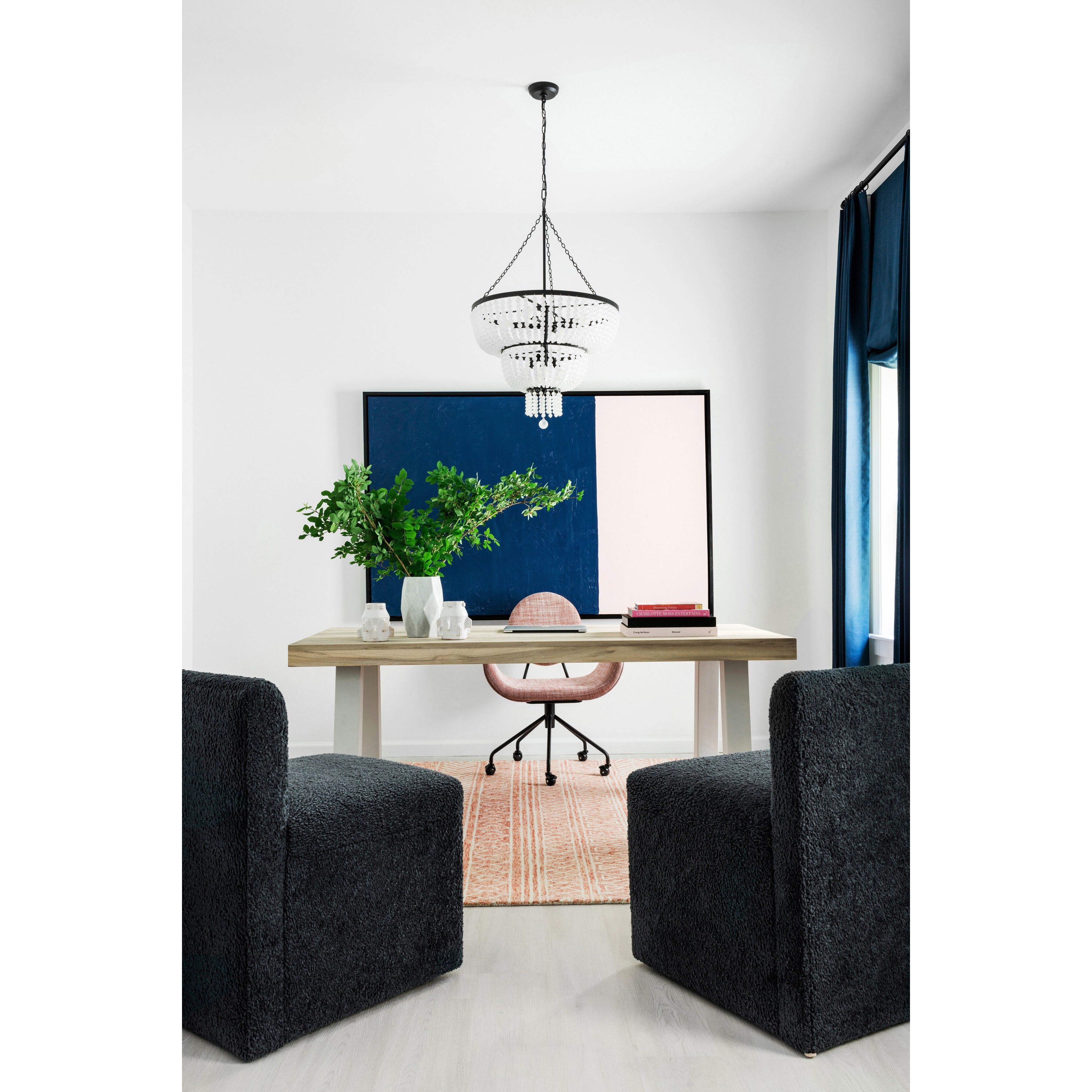 Rylee 8 Light 24.75 inch Matte Black Chandelier Ceiling Light