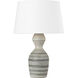 Nahant 29 inch 15.00 watt Vintage Gold Leaf and Ceramic White Dune Table Lamp Portable Light