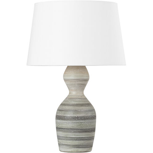 Nahant 29 inch 15.00 watt Vintage Gold Leaf and Ceramic White Dune Table Lamp Portable Light