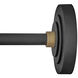 Foundry Sign Light Outdoor Barn Light in Textured Black, Straight Arm