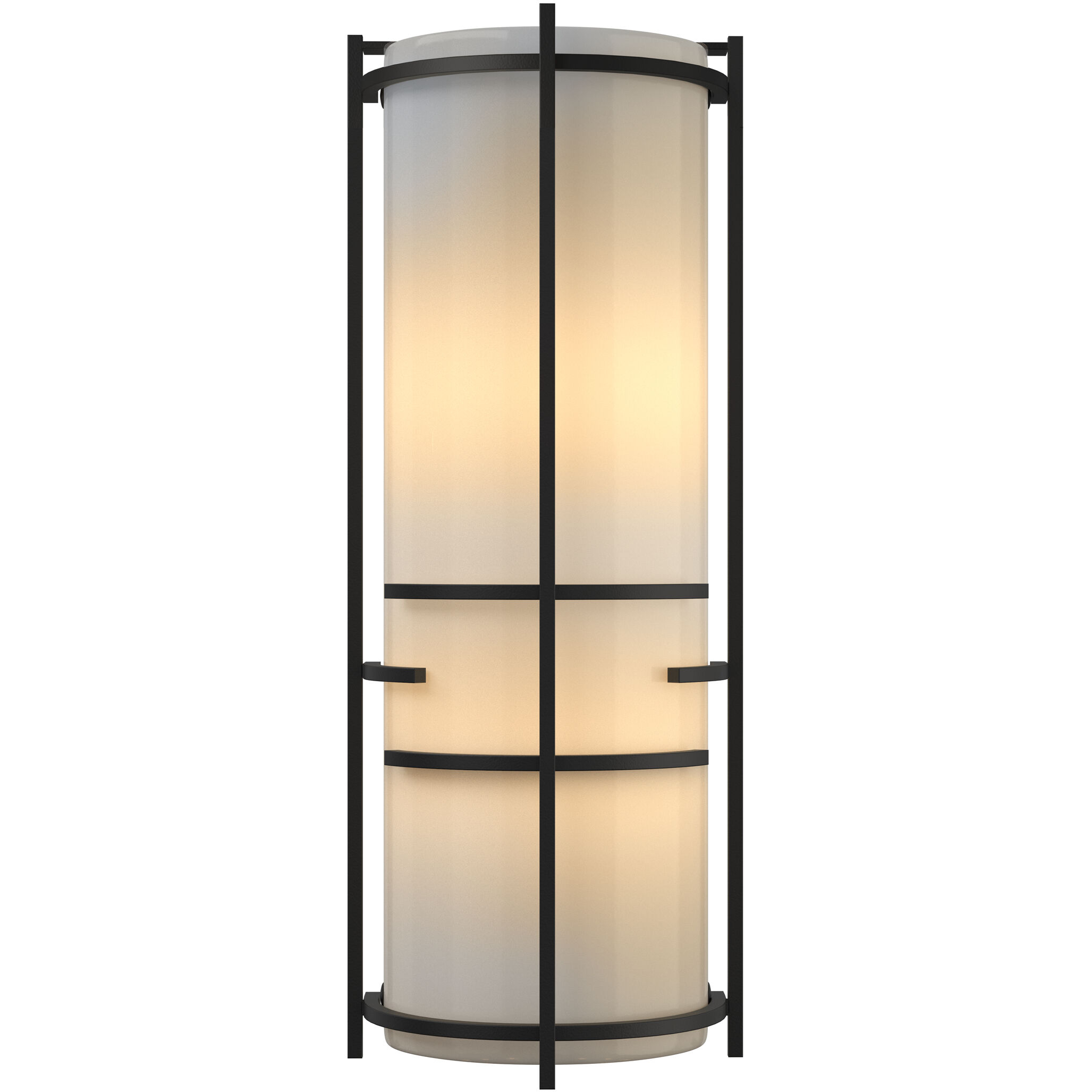 Extended Bars 2 Light 6.75 inch Black Sconce Wall Light in Ivory Art