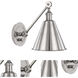 Alloy 20.25 inch 60 watt Polished Nickel Swing Arm Wall Sconce Wall Light
