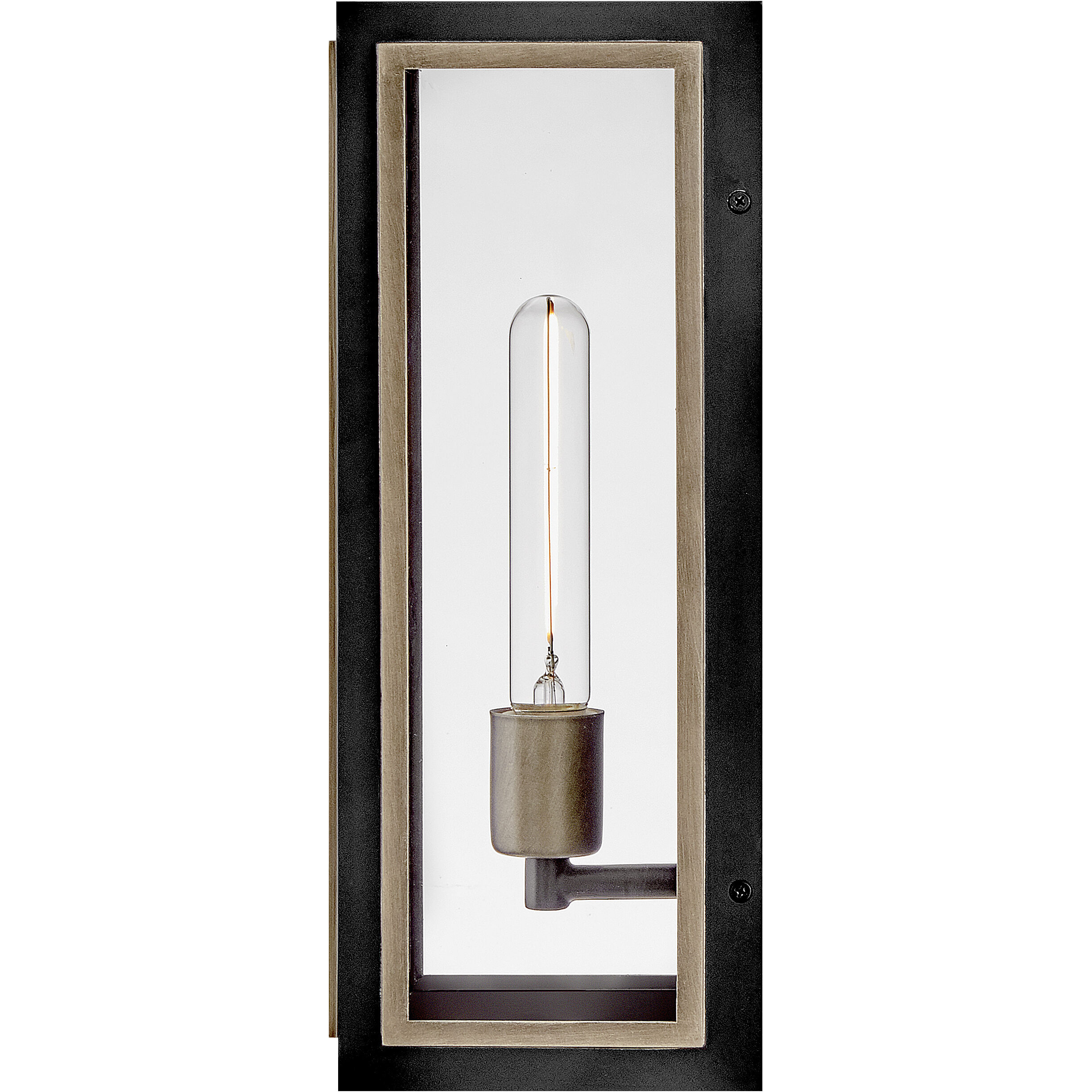 Shaw 1 Light 15 inch Black with Burnished Bronze Outdoor Wall Mount