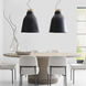 Sean Lavin Forge LED 20 inch Natural Brass Line-Voltage Pendant Ceiling Light in Nightshade Black