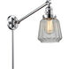 Chatham 35 inch 3.50 watt Polished Chrome Swing Arm Wall Light, Franklin Restoration