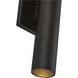 Lorna LED 9 inch Black Exterior Wall Sconce