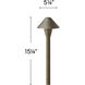 Hardy Island Springfield Mini Classic 12v 1.50 watt Matte Bronze Landscape Path Light