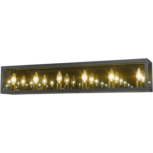Infinity 6 Light 36 inch Misty Charcoal Vanity Wall Light