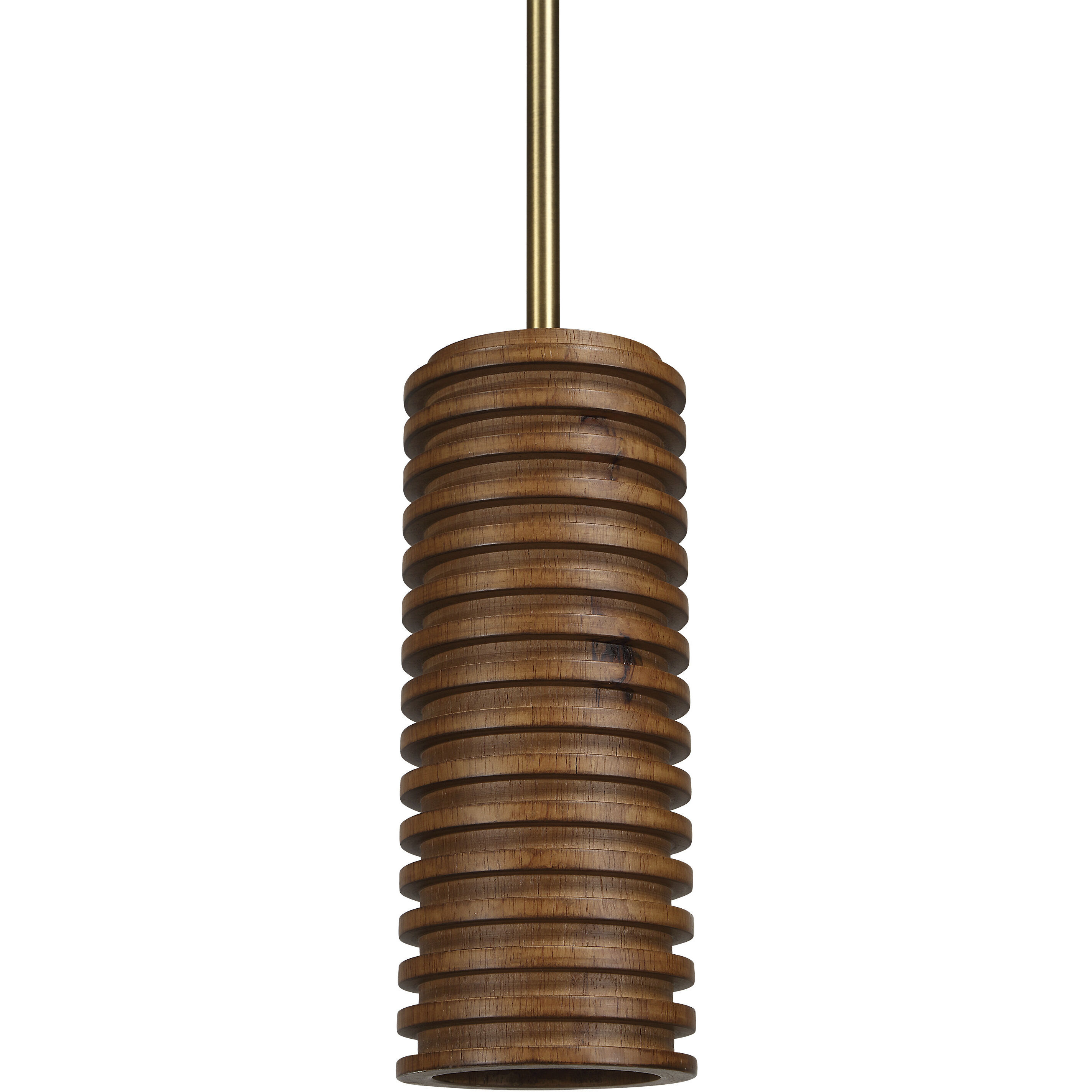 Rue 1 Light 4 inch Walnut Pendant Ceiling Light