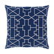 Kingdom 18 X 18 inch Navy Pillow Cover, Square