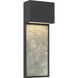 Norrin LED 21.25 inch Sand Coal Black Outdoor Wall Sconce