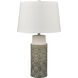 Tula 30 inch 150.00 watt Gray Glazed with Off White Table Lamp Portable Light, Set of 2