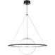 Barbara Barry Cosmos LED 27.5 inch Bronze Ring and Orb Chandelier Ceiling Light