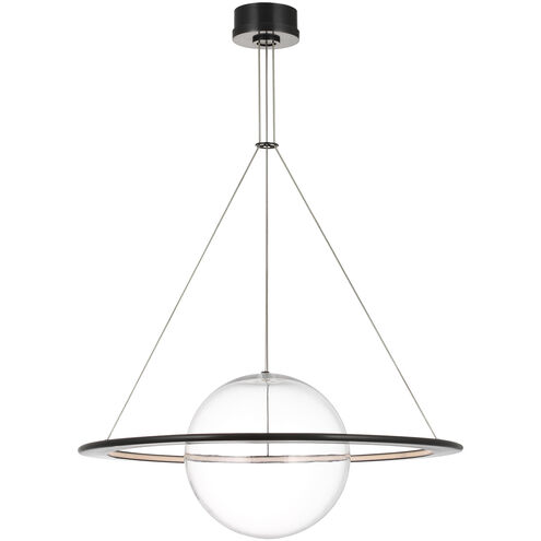 Barbara Barry Cosmos LED 27.5 inch Bronze Ring and Orb Chandelier Ceiling Light