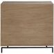 Millard Natural Wood and Bronze 4 Drawer Chest
