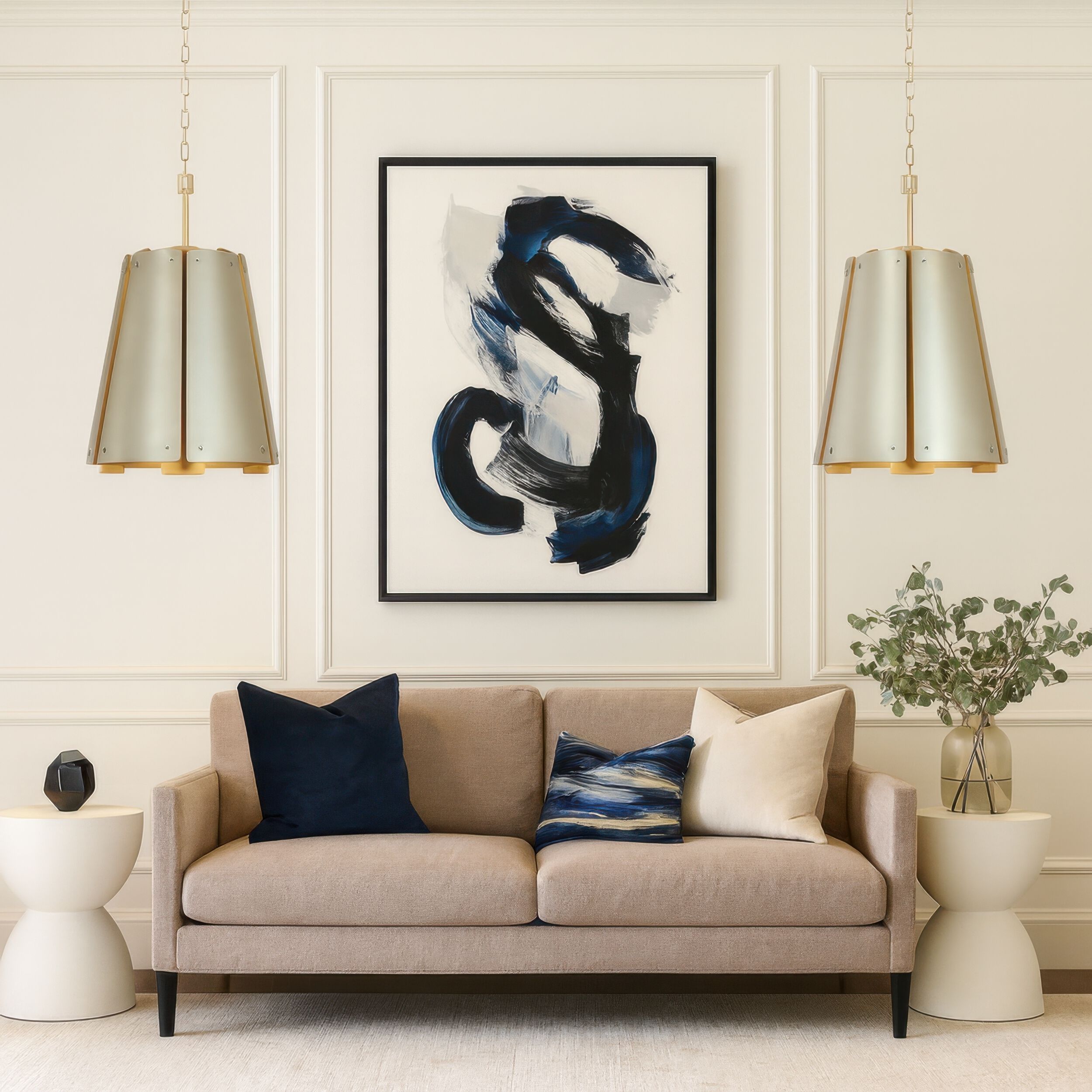 Peep Show 6 Light 16 inch Sunwashed Silver and Brushed Sienna Foyer Pendant Ceiling Light