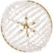 Myra 6 Light 24 inch Distressed Brass Chandelier Ceiling Light