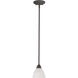 Tia 1 Light 5.25 inch Painted Bronze Mini Pendant Ceiling Light