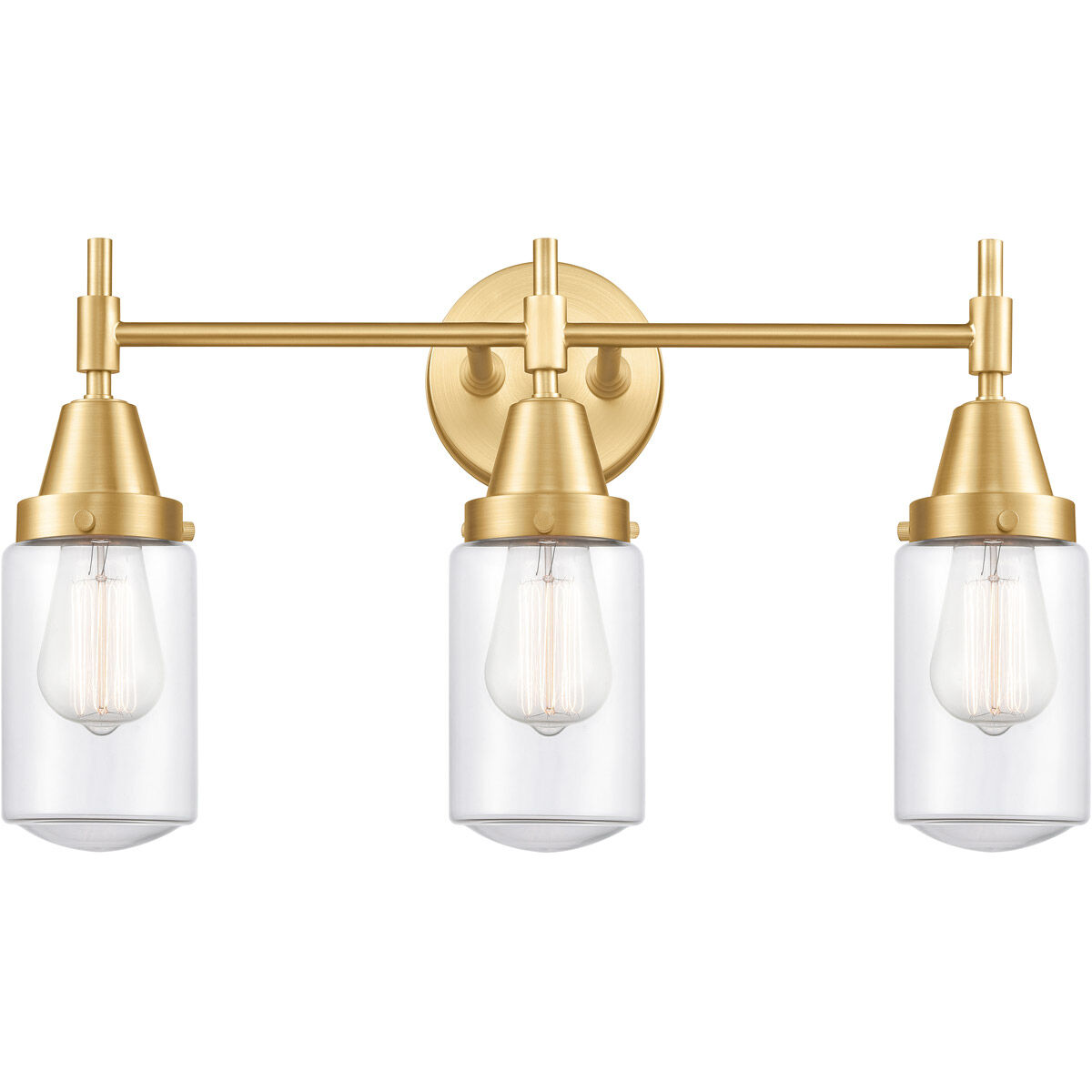 Caden 3 Light 23 inch Satin Gold Bath Vanity Light Wall Light