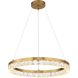 Segovia 28 inch Warm Brass Chandelier Ceiling Light