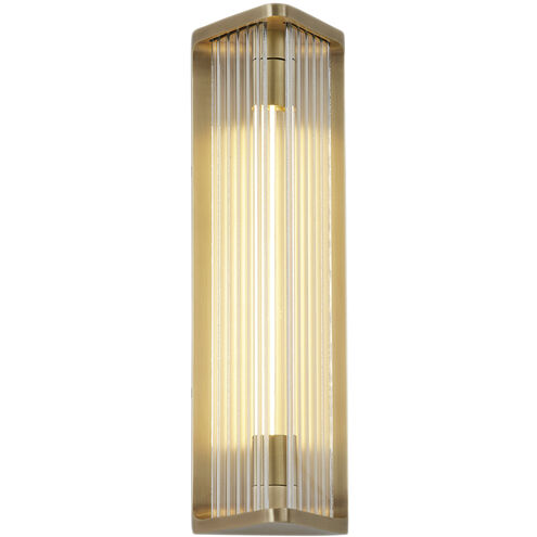 Sabre LED 4.38 inch Vintage Brass Bath Vanity Light Wall Light