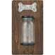 Kibbles Dark Brown with Rustic and Clear Wall Decor