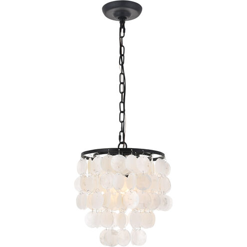 Selene 1 Light 10 inch Black Pendant Ceiling Light