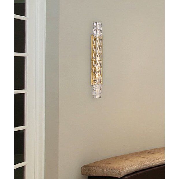 Valetta 1 Light 4 inch Gold Linear Wall Sconce Wall Light