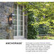 Heritage Anchorage LED 21 inch Aged Zinc Outdoor Wall Mount Lantern, Large