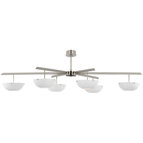 AERIN Valencia LED 66.5 inch Polished Nickel Chandelier Ceiling Light, Grande