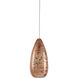 Rame 1 Light 6 inch Copper/Silver/Painted Silver Multi-Drop Pendant Ceiling Light