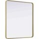 Remy 40 X 36 inch Brass Mirror