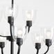 Reyes 9 Light 31 inch Textured Black Chandelier Ceiling Light