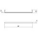 Thin-Line LED 36 inch Satin White Wall Bar Wall Light in 3ft., 3000K