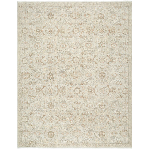 Anelka 120 X 96 inch Pearl / Warm Grey Handmade Rug in 8 x 10