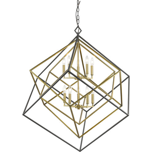 Euclid 10 Light 41.5 inch Olde Brass and Bronze Chandelier Ceiling Light