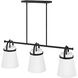 Tori LED 38 inch Black Chandelier Ceiling Light, Linear