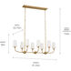 Adeena 8 Light 20.75 inch Brushed Natural Brass Chandelier Ceiling Light