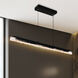Valira LED 47 inch Black Chandelier Ceiling Light