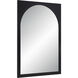 Bilzen 36 X 24 inch Matte Black Wall Mirror