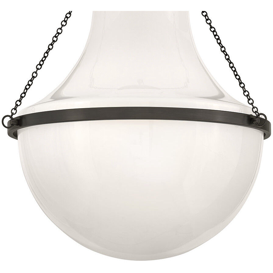 Collins 1 Light 20 inch Black Oxide Semi-Flush Mount Ceiling Light, Medium
