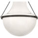 Collins 1 Light 20 inch Black Oxide Semi-Flush Mount Ceiling Light, Medium