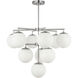 Nube LED 26 inch Brushed Nickel Chandelier Ceiling Light