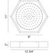 Hexol LED 11 inch Oxidized Rose Ceiling Mount Ceiling Light