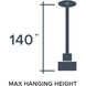 Evergreen Oasis LED 12 inch Matte Black Down Pendant Ceiling Light